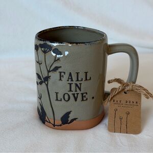 Rae Dunn Fall In Love Mug - Olive and Black